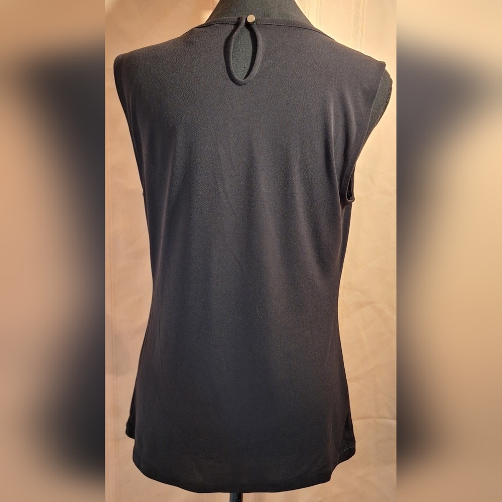 ANN TAYLOR Black Sleeveless Blouse - Picture 4 of 6